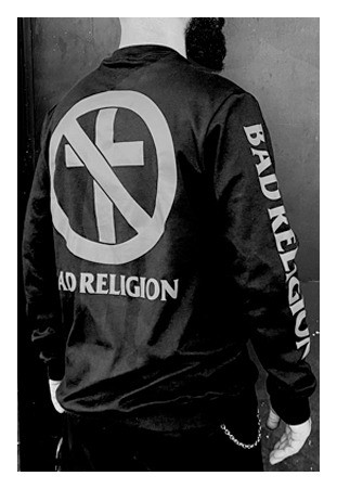 Bad Religion - Crossbuster Mono [Suedine Crewneck Manga Longa]