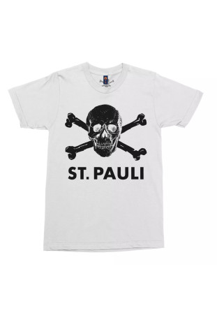 St Pauli - Skull and Crossbones [Camiseta Branca]