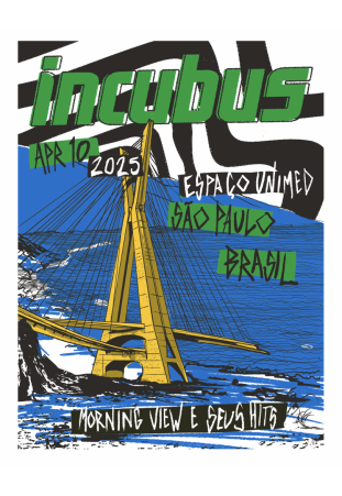 Incubus - Event São Paulo 2025 [Pôster]