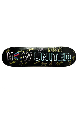 Now United - Neon Logo [Skateboard Autografado]