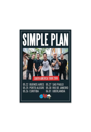 Simple Plan - South America Tour 2018 [Poster c/ tubo]
