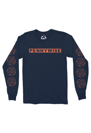 Pennywise - OG Logo [Suedine Crewneck Manga Longa]