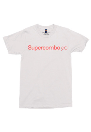 Supercombo - Logo Coral [Camiseta Branca]