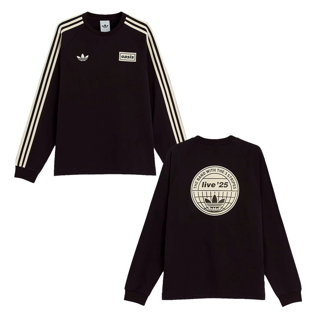 Oasis - Adidas 3 Stripes LS [Preta]