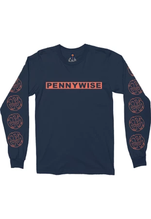 Pennywise - OG Logo [Suedine Crewneck Manga Longa]