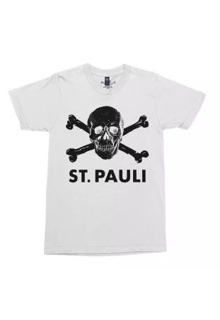 St Pauli - Skull and Crossbones [Camiseta Branca]