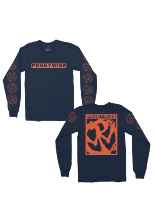 Pennywise - OG Logo [Suedine Crewneck Manga Longa]