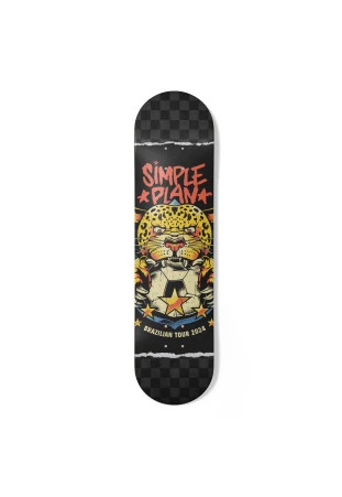 Simple Plan - Tiger 2024 South America Tour [Skateboard]