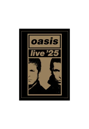 Oasis - Gold Half Faces [Poster]