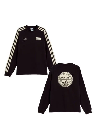 Oasis - Adidas 3 Stripes LS [Preta]