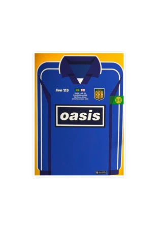 Oasis - Poster Camisa Silkscreened [Azul]