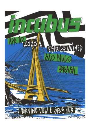 Incubus - Event São Paulo 2025 [Pôster]