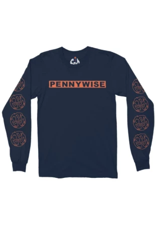 Pennywise - OG Logo [Suedine Crewneck Manga Longa]