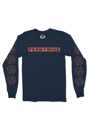 Pennywise - OG Logo [Suedine Crewneck Manga Longa]